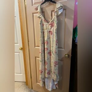Haoduoyi Floor Length Floral Dress NWT
